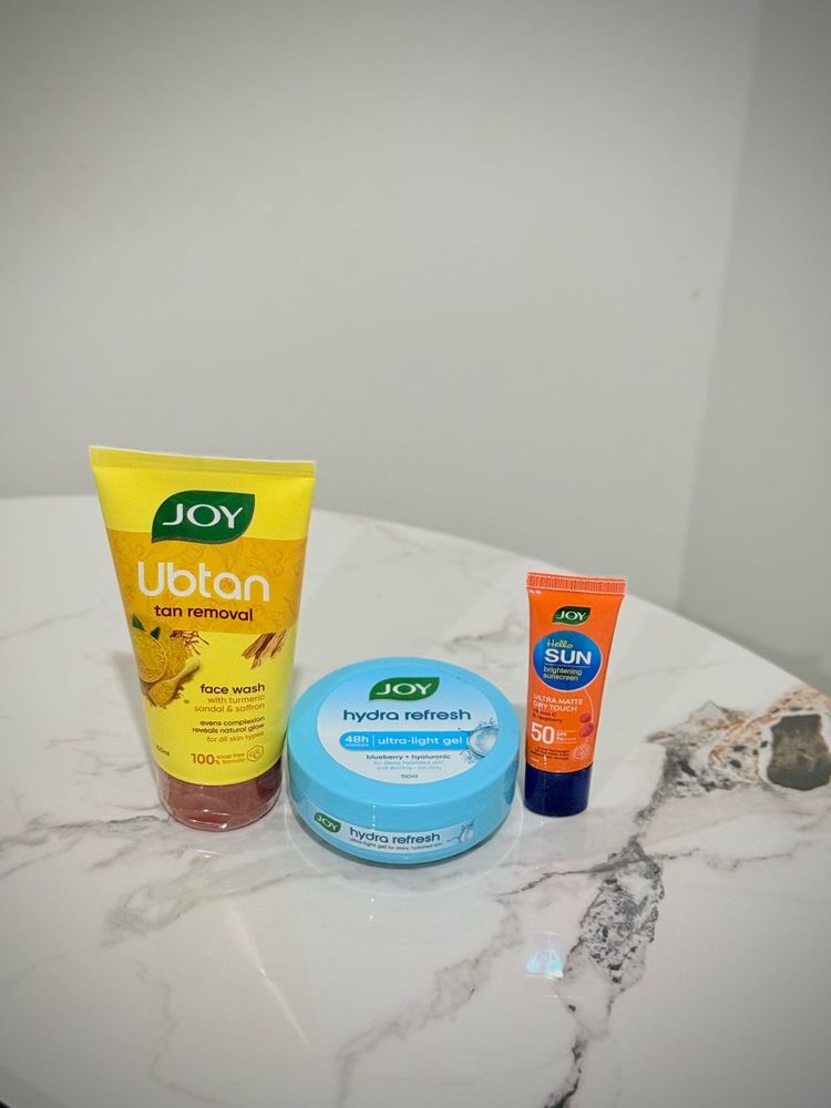 Joy Ubtan Tan Removal Face Wash &amp; Gel