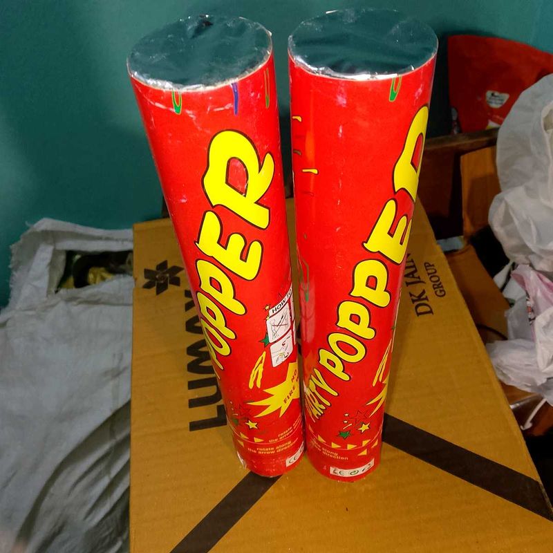 Party Poppers – New &amp; Unused