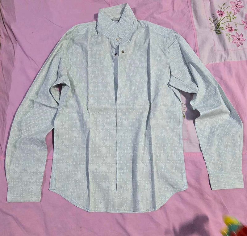 Louis Philippe Men's Patterned Shirt