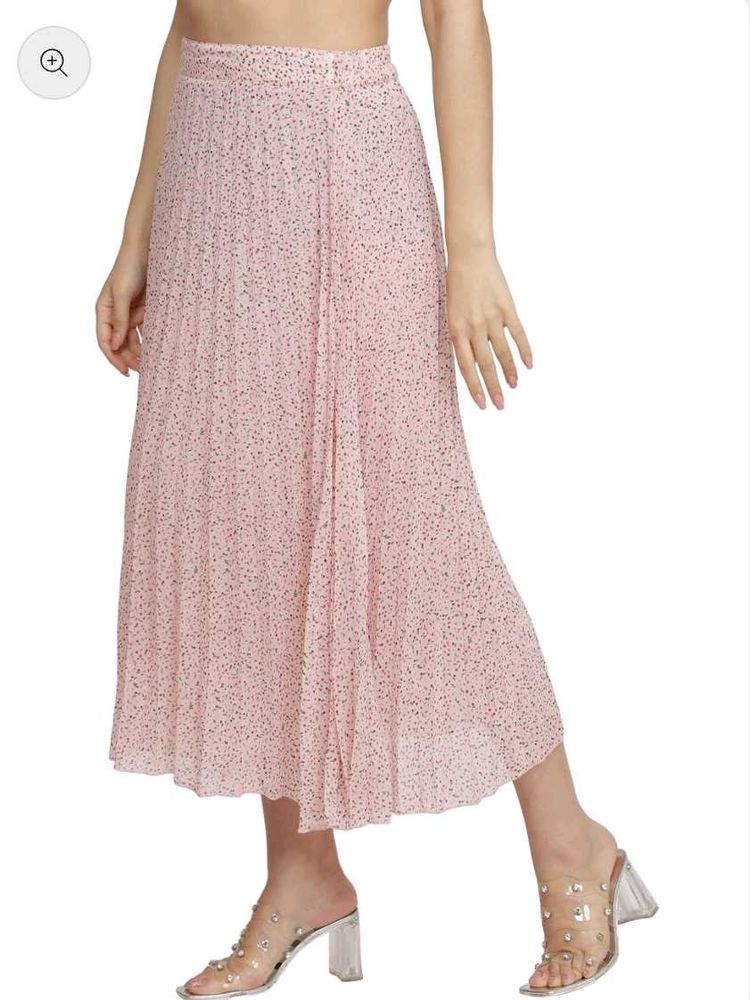Pleated Midi Skirt