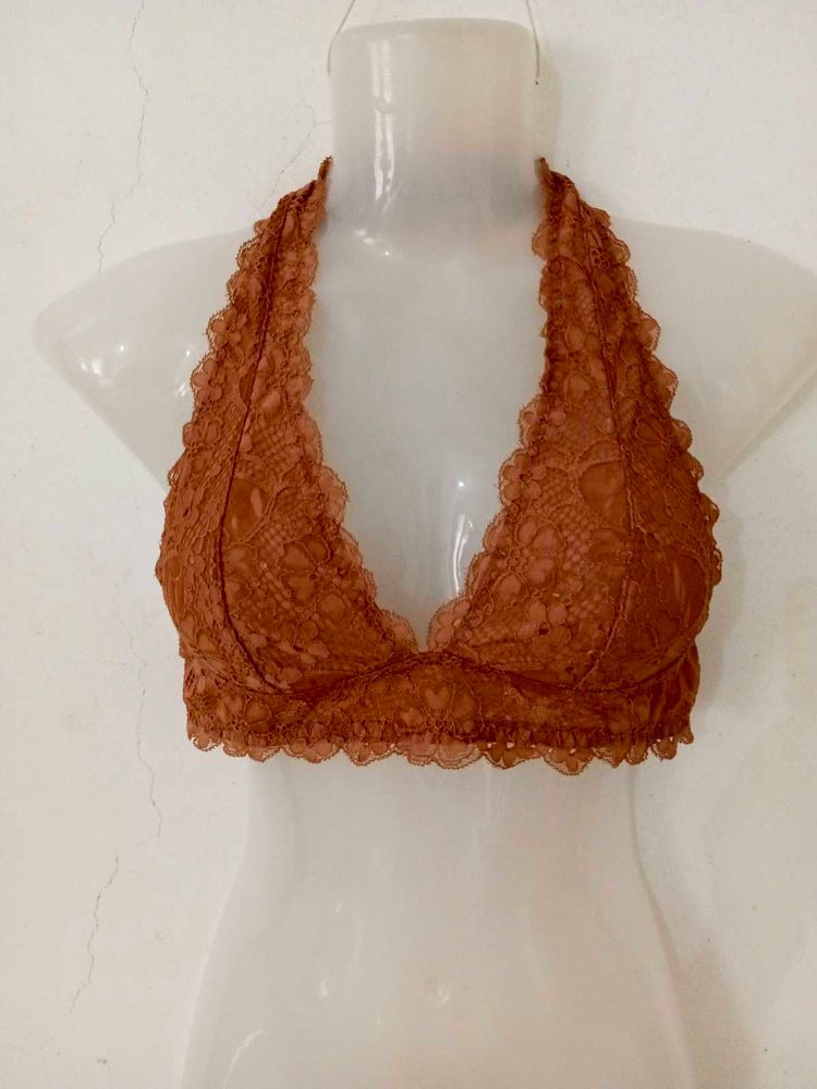 Lace Halter Neck Bralette