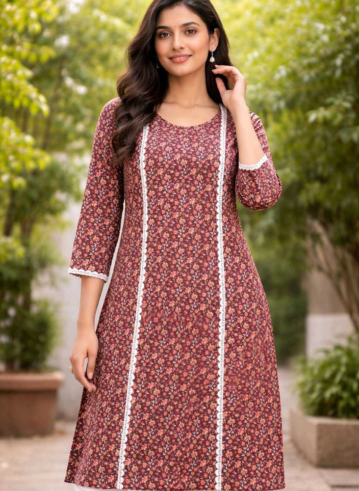 Floral Print Kurta with bottom