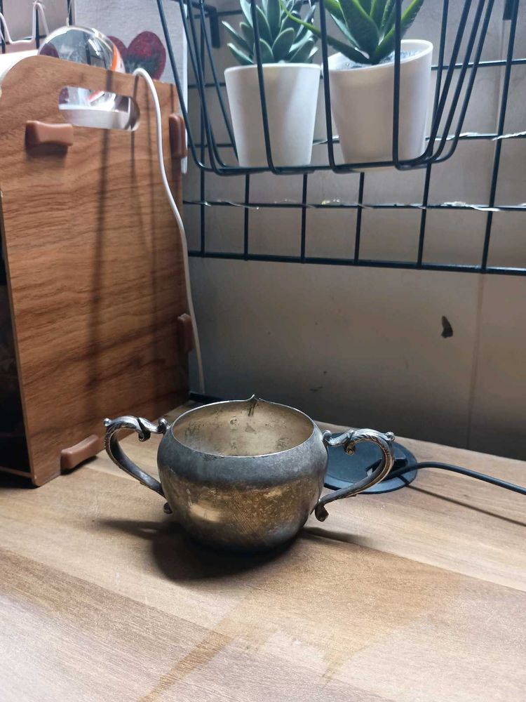 Vintage Silver Sugar Bowl