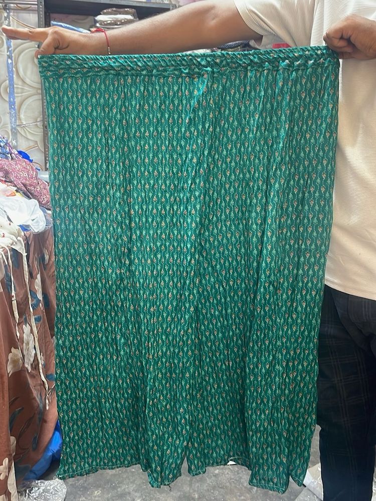 Green Printed Palazzo Pants