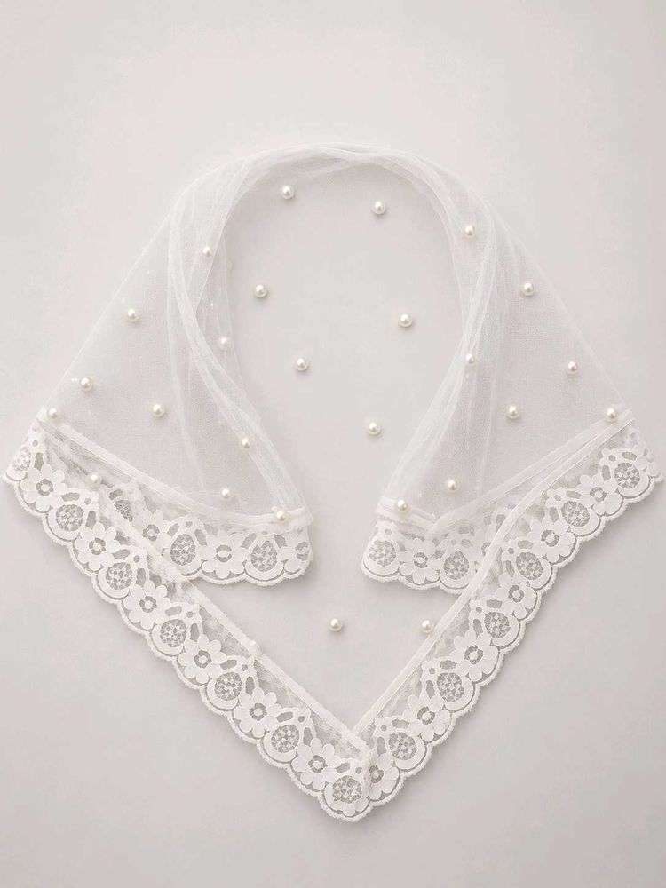 Pearl Embellished scarf