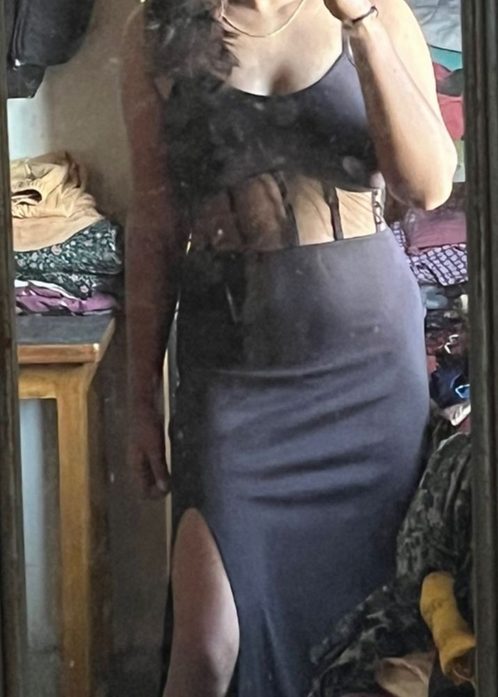 Corset Dress with a slit