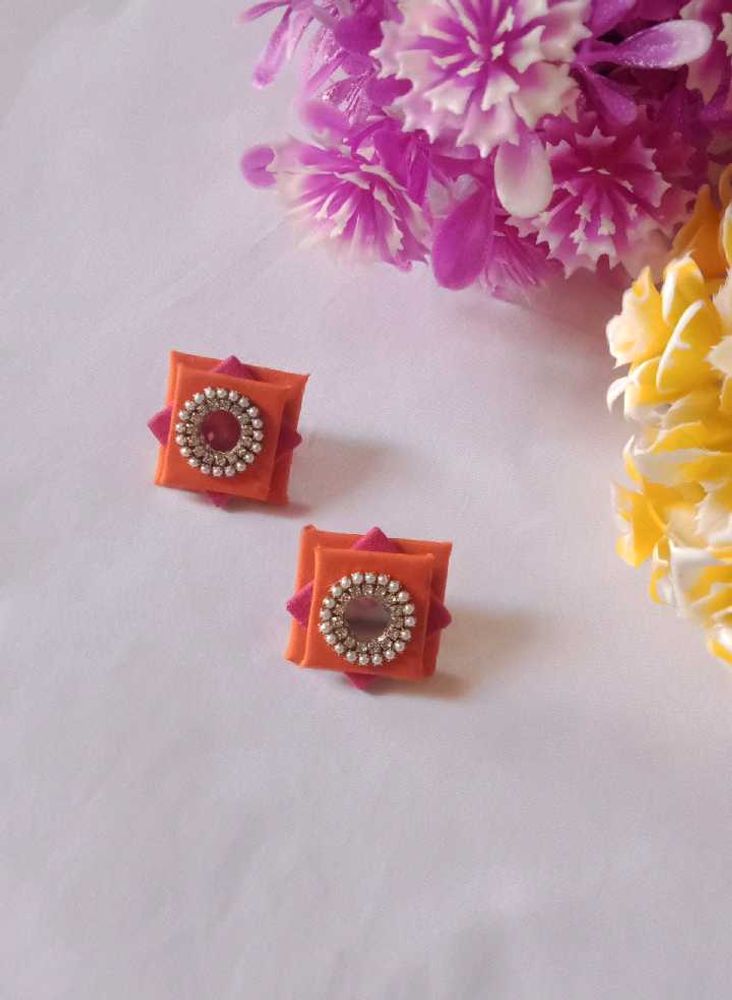 Handmade Yellow &amp; Orange Earrings