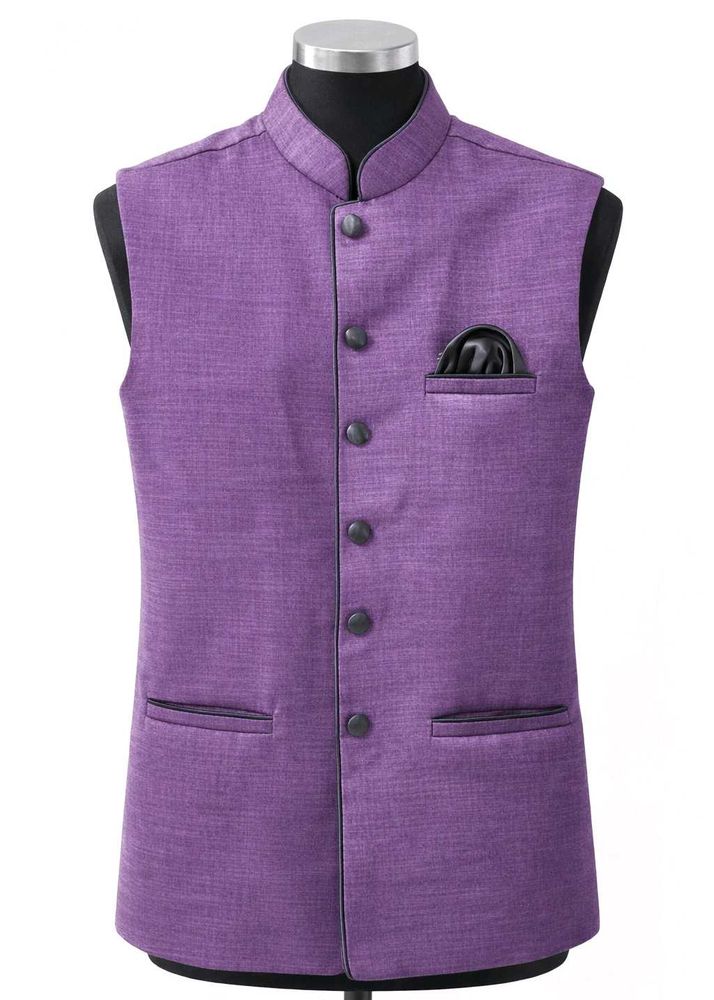Stylish Purple Nehru Jacket