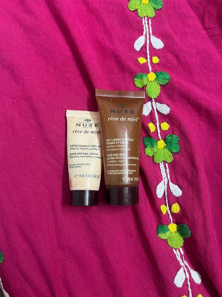 Nuxe Reve de Miel Hand Cream &amp; Body Wash Set