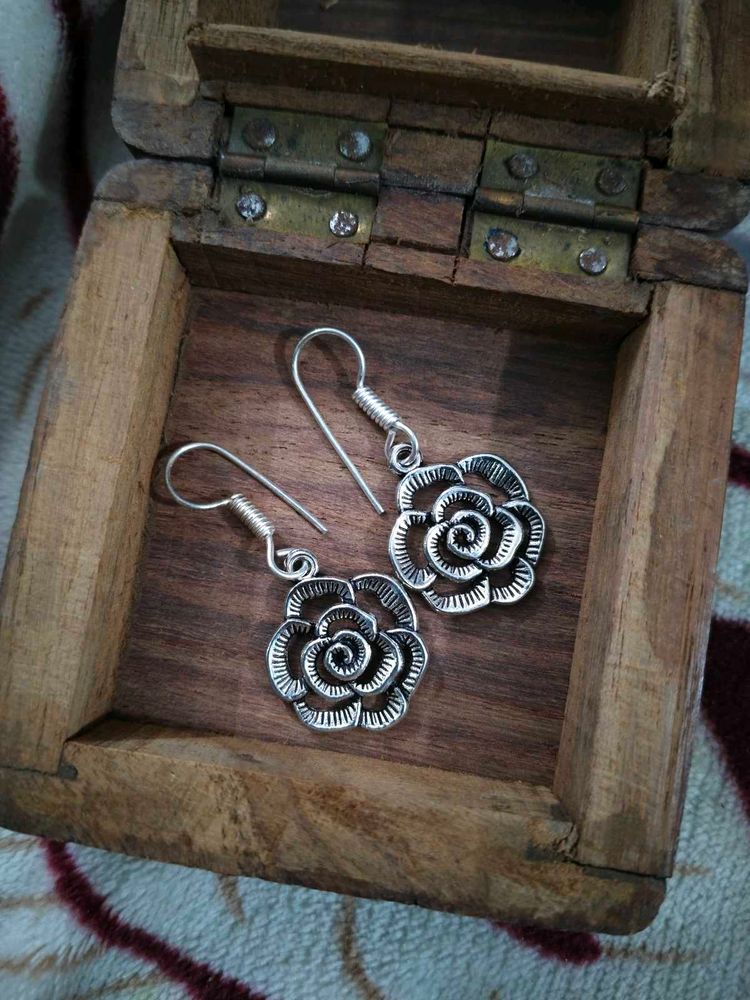 COMBO OF GERMAN SILVER CUTE EARRINGS