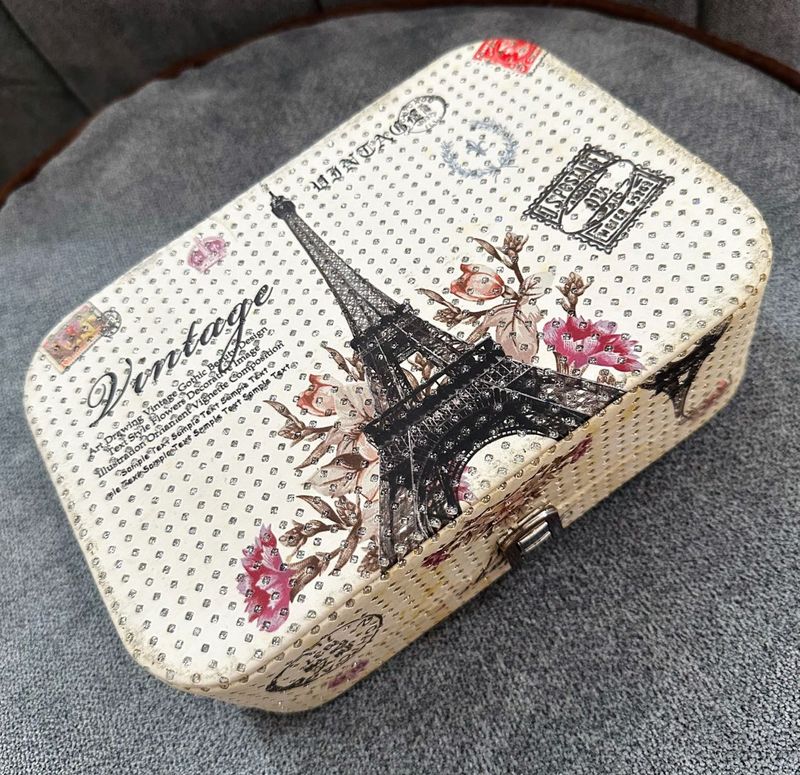 Vintage Eiffel Tower Jewellery Box