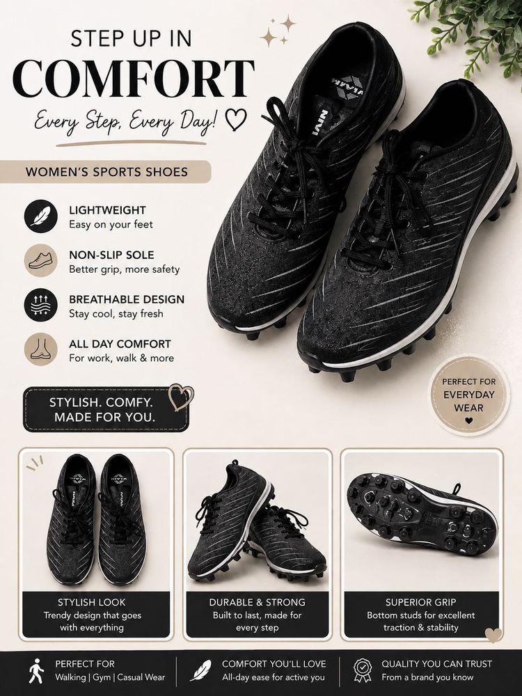 Women's Sports Shoes - Comfortable &amp; Stylish