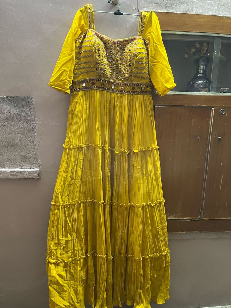 Yellow Heavy Gown