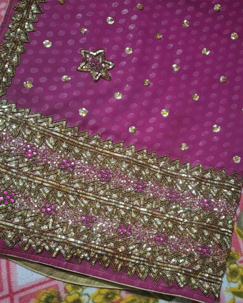 Elegant Magenta Saree