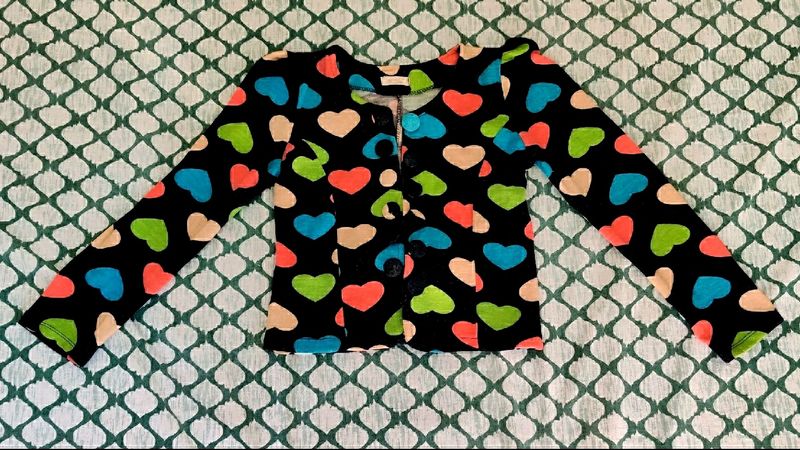 WINTER Multicolour Heart blazer