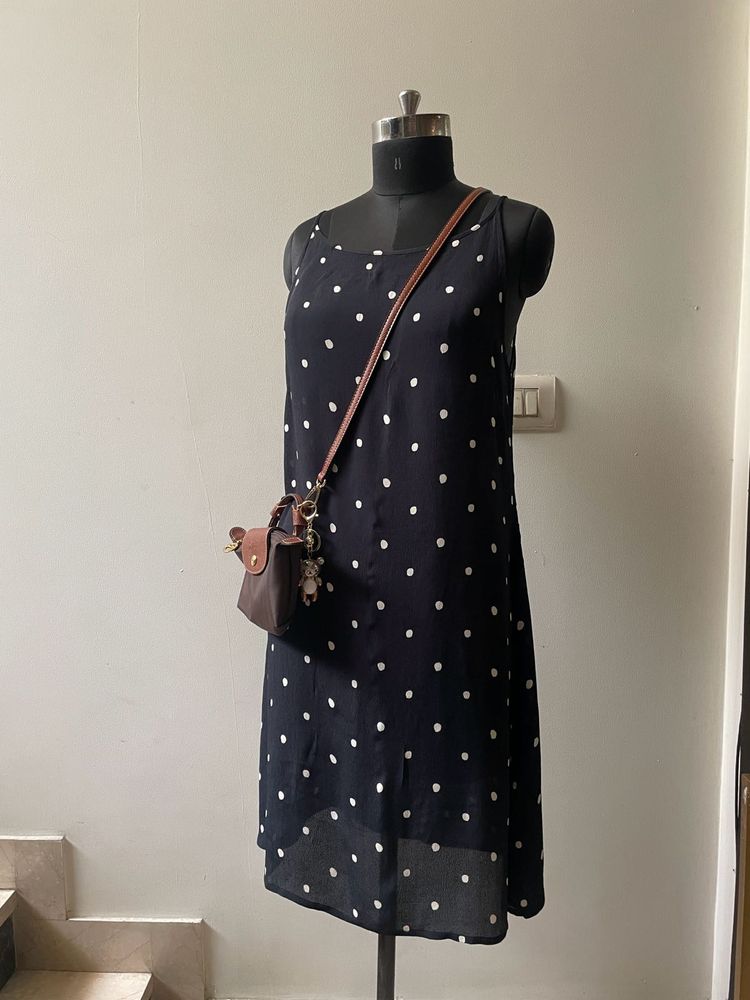 Chic Polka Dot Midi Dress
