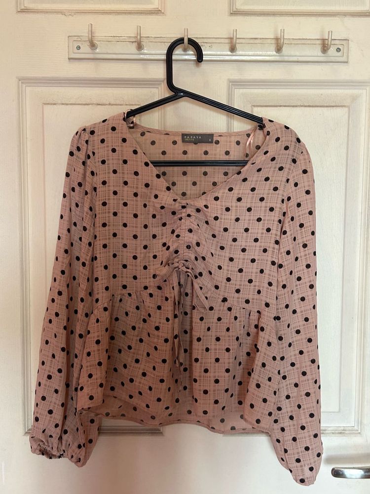 Chic Polka Dot Blouse