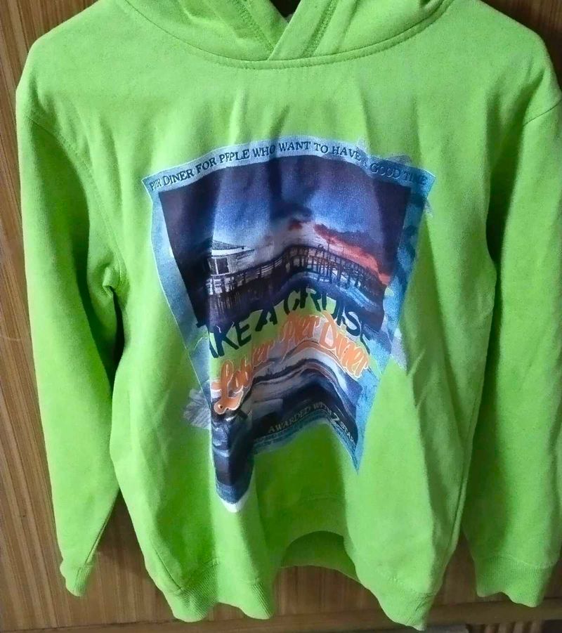 Green Graphic Hoodie