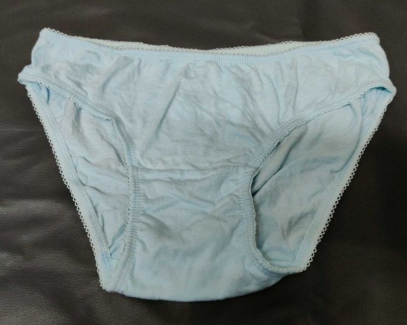 Light Blue Cotton Briefs