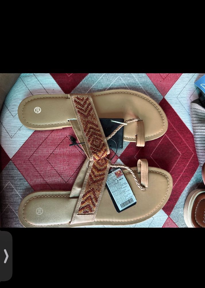 Aditya Birla Multi Color Fancy Slipper Unused