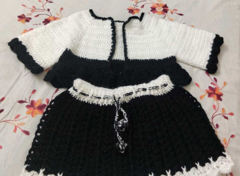 Handmade Crochet Skirt Set