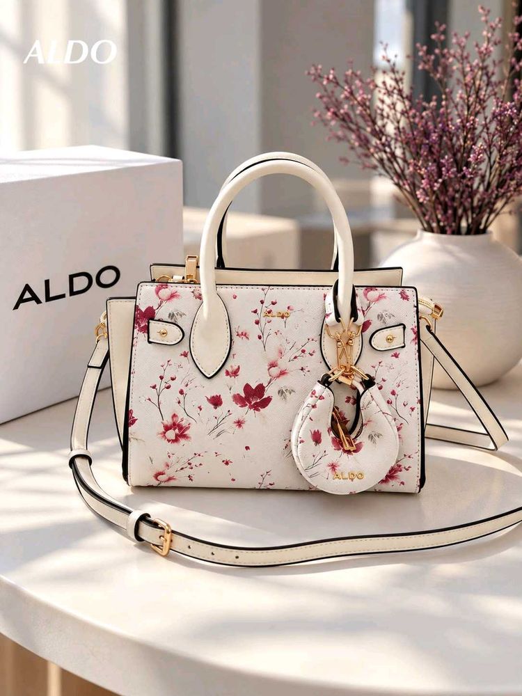 ALDO Evililya Floral Printed Medium Structured Han