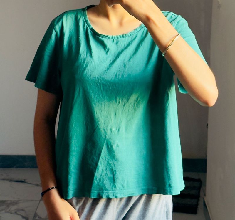 green Crew Neck T-Shirt