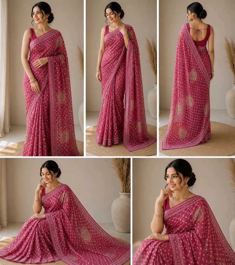 Pink Paisley Print Dupatta
