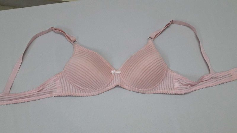 pink colour Soft Padded Bra