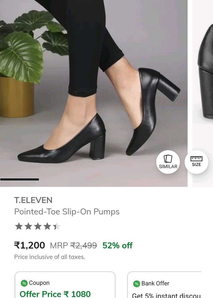 black pump block heel
