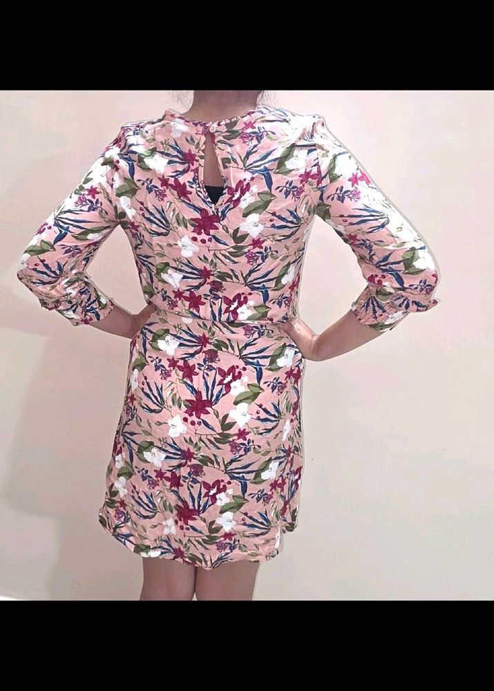 Floral Print Stylish Dress