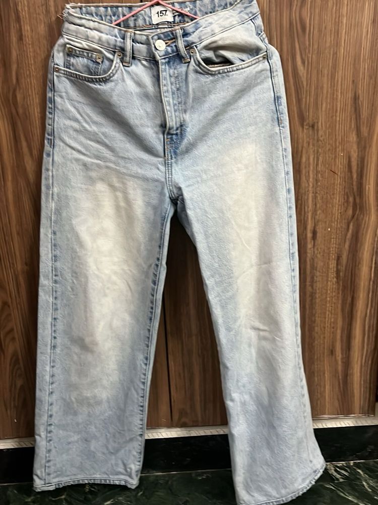 Light Wash Wide Leg Jeans