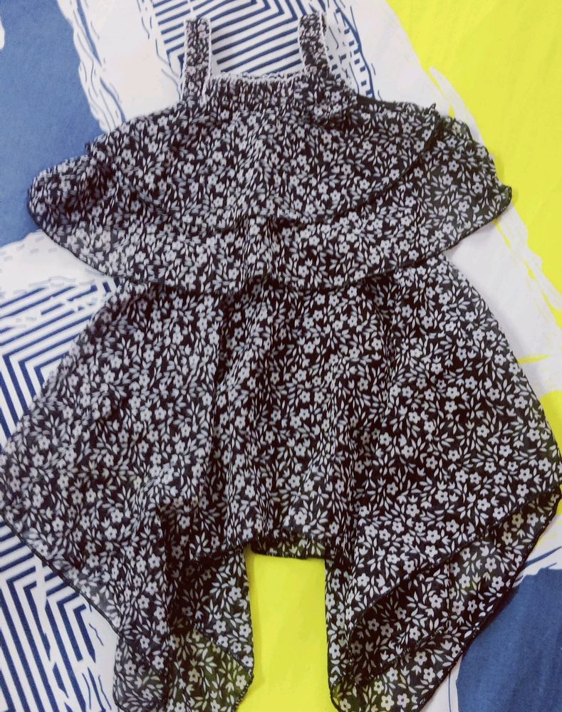 Floral Print Ruffle Dress