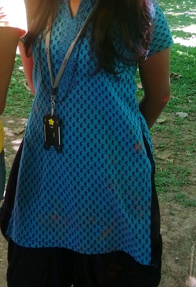 blue kurta