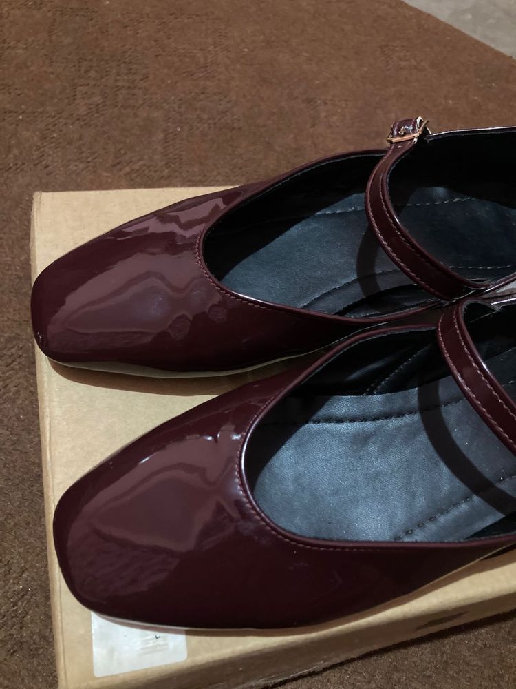Burgundy Ballet Flats