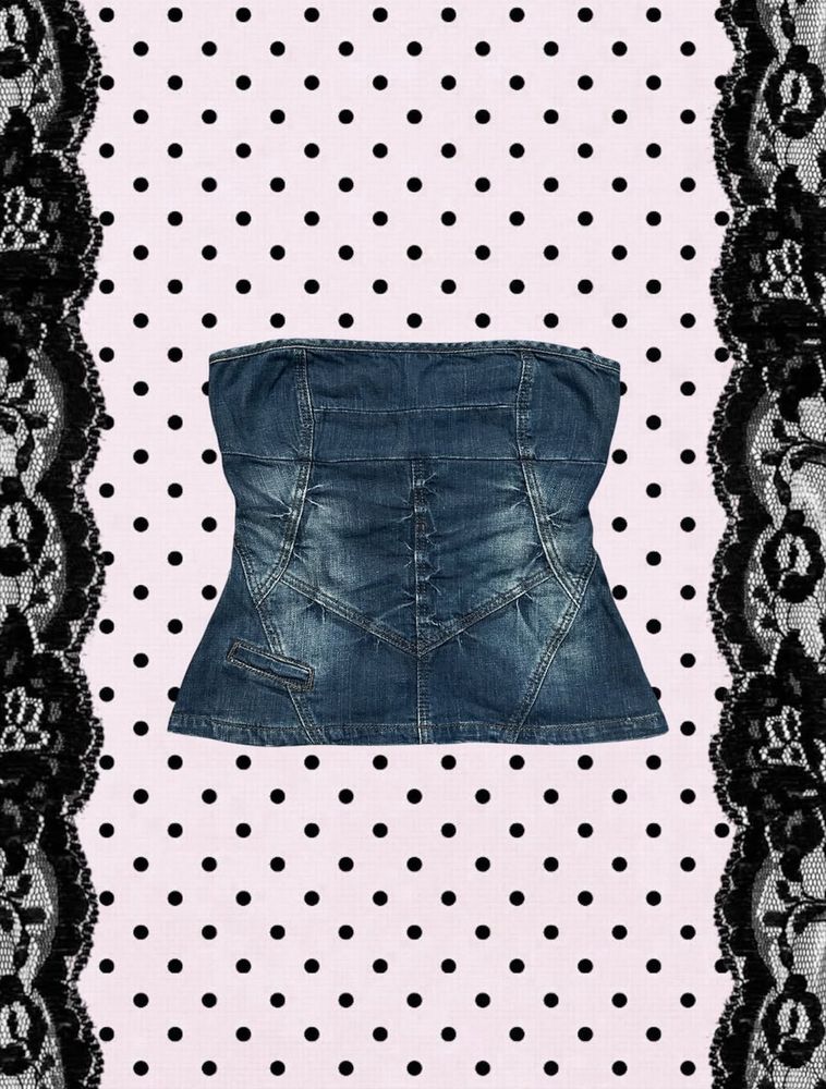 Denim tube Top