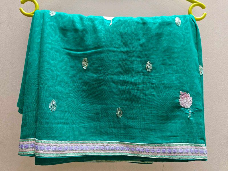 Elegant Green Saree