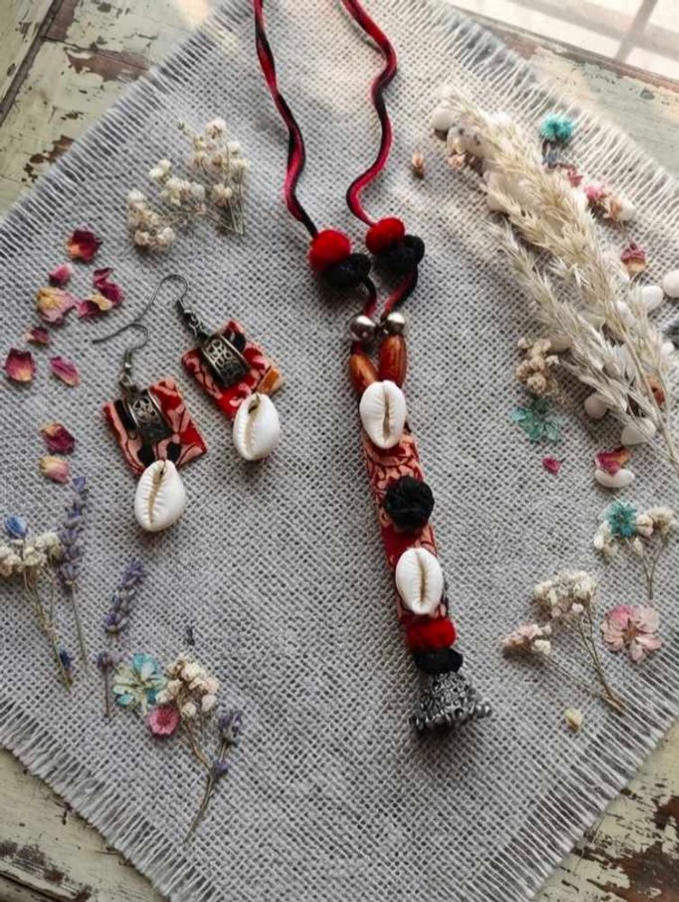 Boho Tribal Necklace &amp; Earring Set