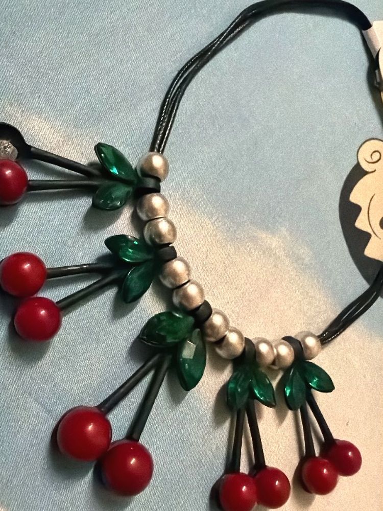 Cute Cherry Charm Necklace