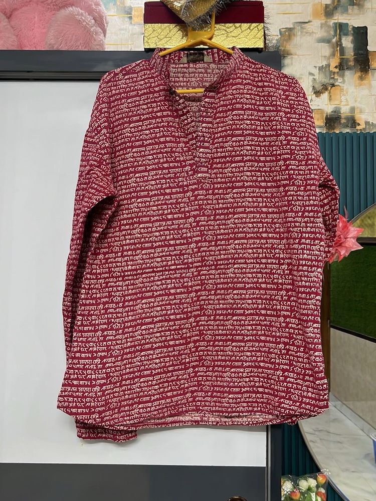 Men's Indian Print Kurta pure cotton
