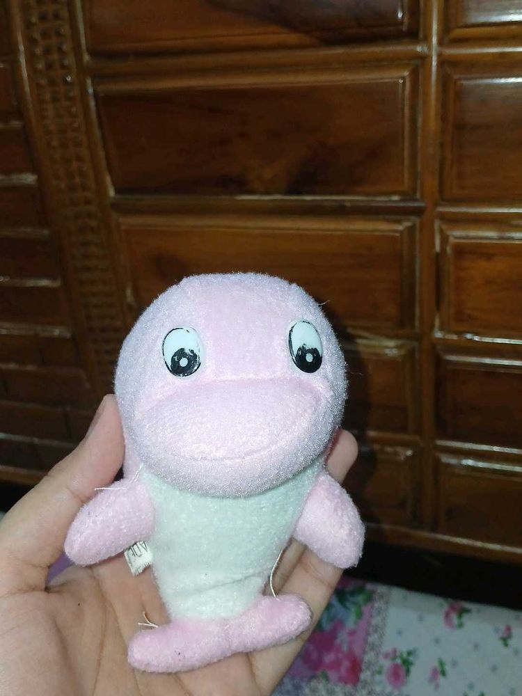 Cute Pink Dolphin Plush Toy 🐬