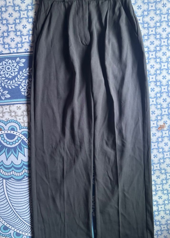 Classic Black Wide Leg Trousers