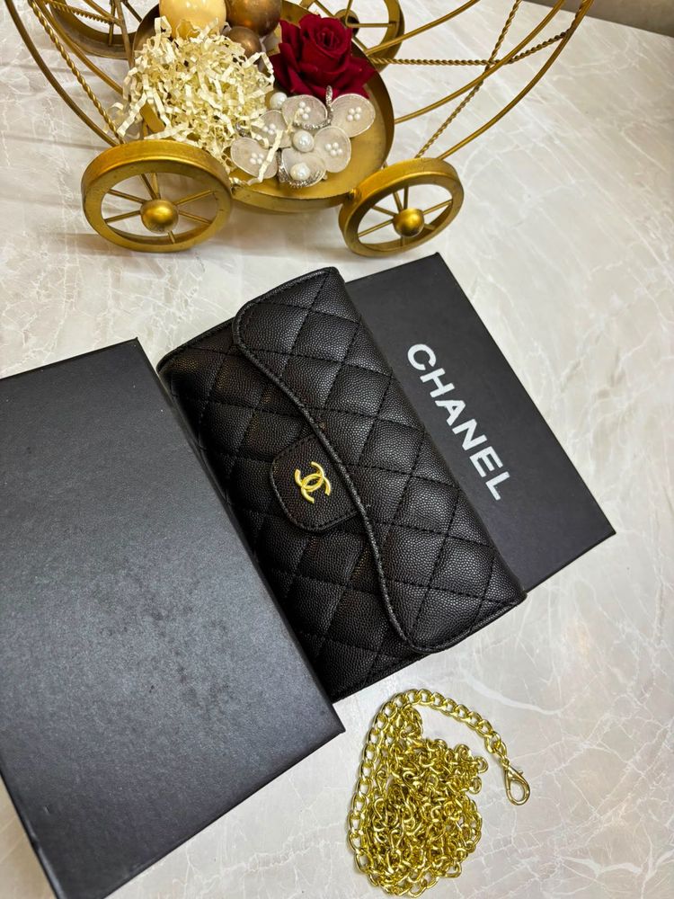 Chanel Quilted Flap Clutch Bag