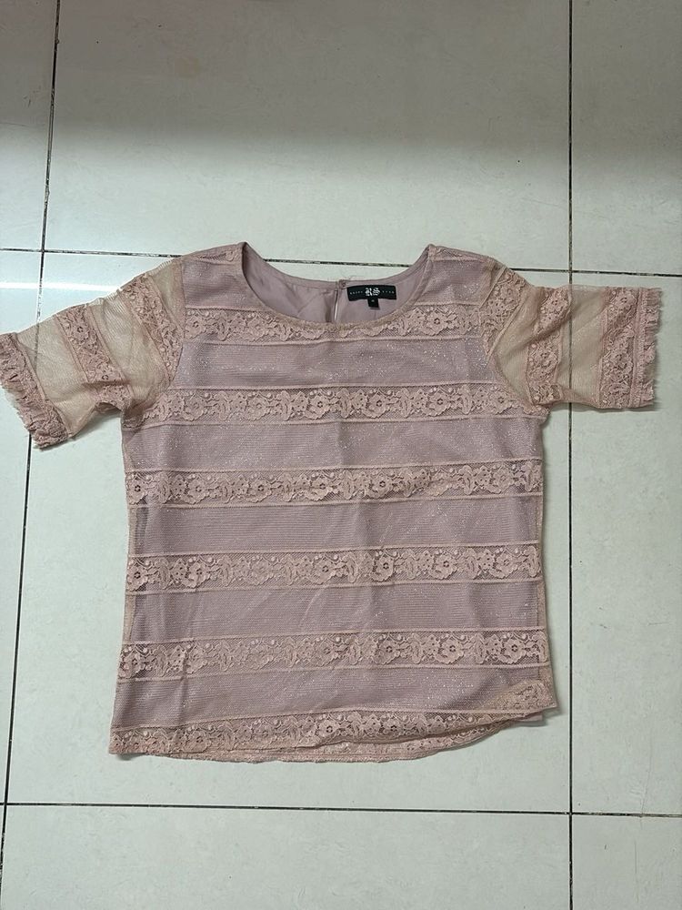 Elegant Lace Sleeve Top