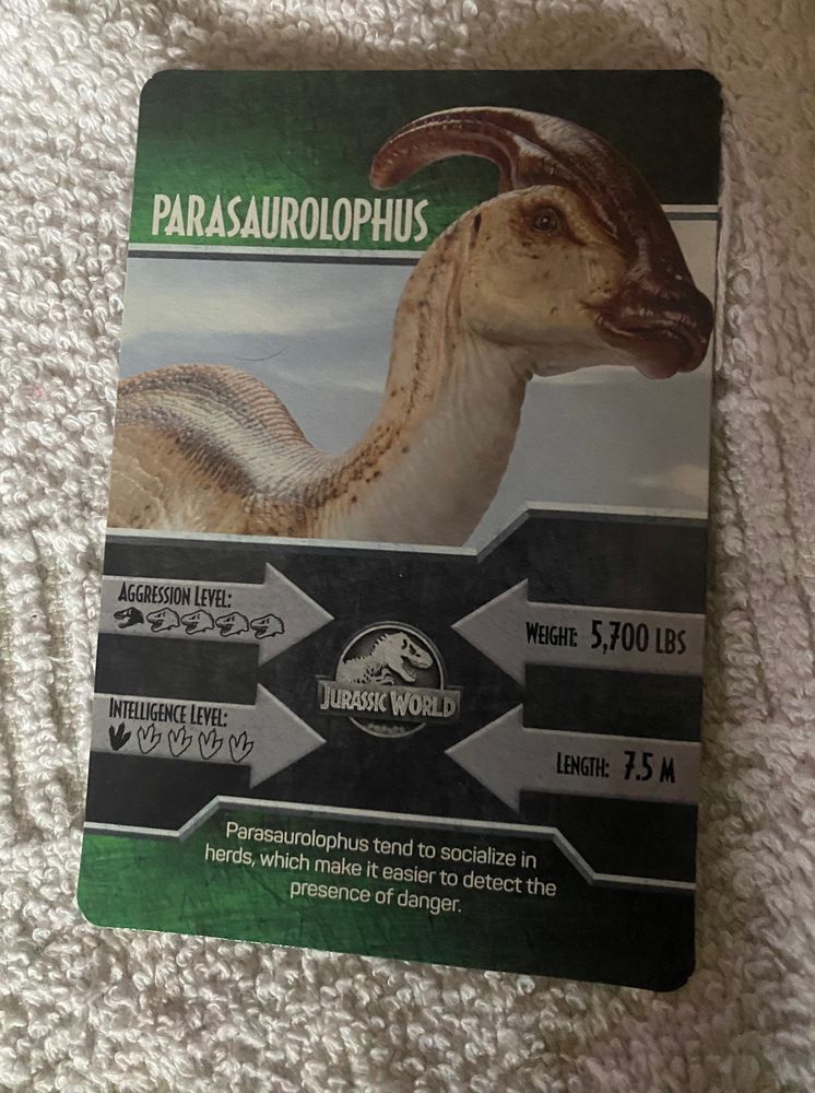 Collectibles | PARASAUROLOPHUS CARD | Freeup