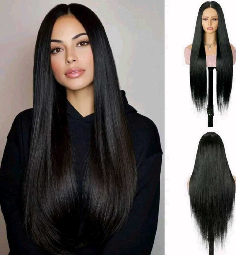 Long Straight Black Wig