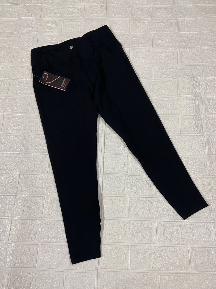 BLISSCLUB Black High-Waisted Leggings
