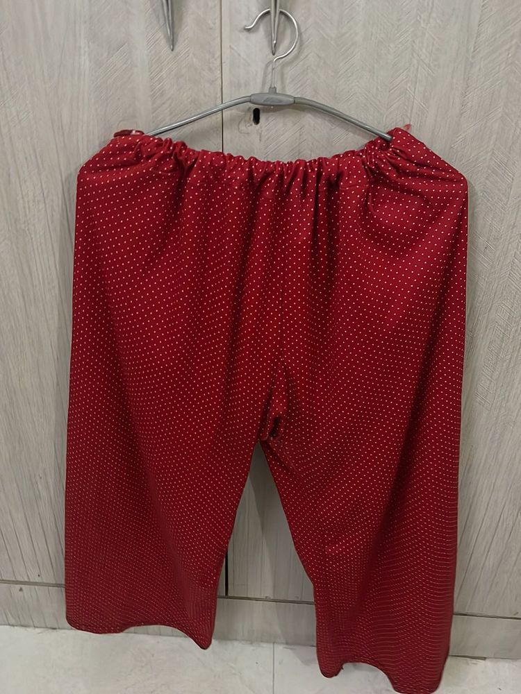 Red Polka Dot Palazzos