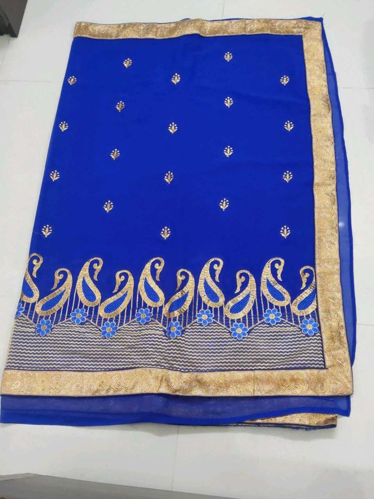 Party Wear Saree With Blouse