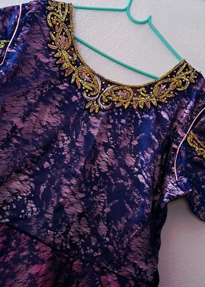 Blue &amp; Pink Party dress